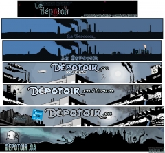 Évolution de la bannière depuis 2005