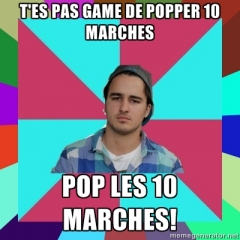 Popper 10 marches...