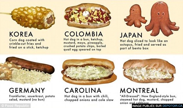 Bizarre ways to eat hot dogs around the world revealed