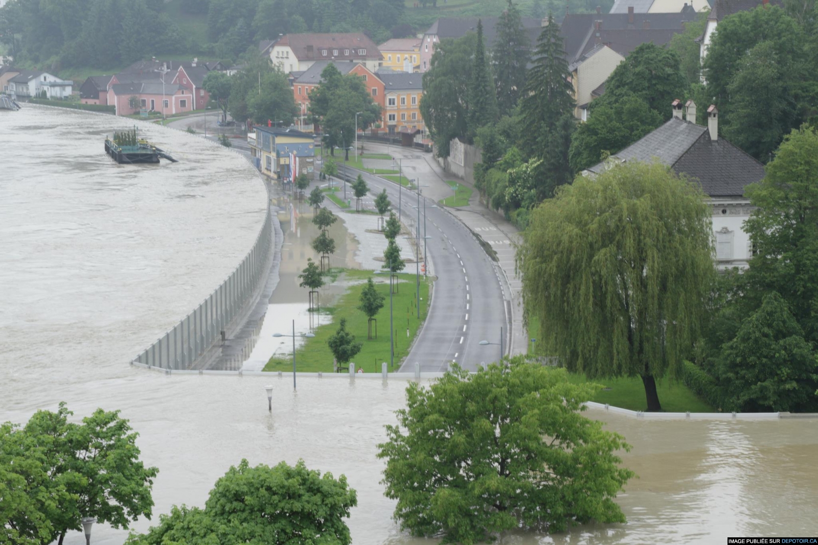 Autriche- mur de protection anti-inondations