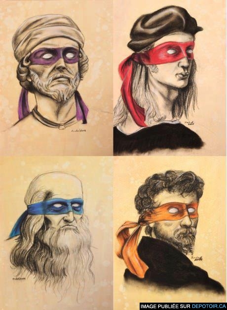 Renaissance Mutant Ninja Painters