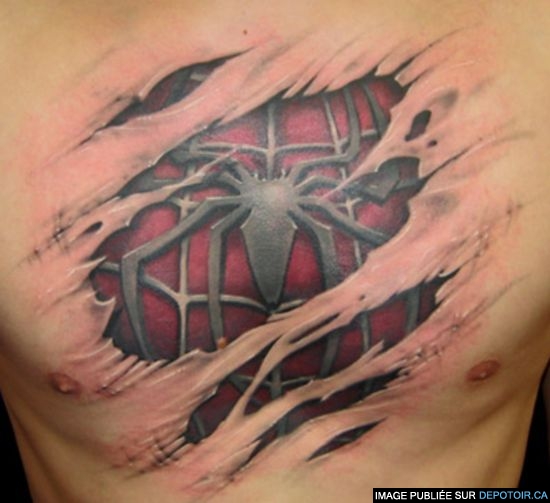 Tatouage spiderman