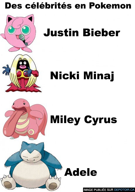 Pokémons célèbres