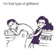 My wife waited until we got married to start doing this.