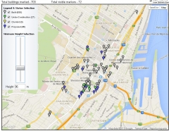 Montreal Skyscraper Map