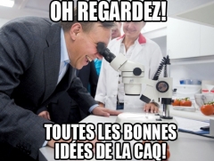 François Legault regarde... ses idées!