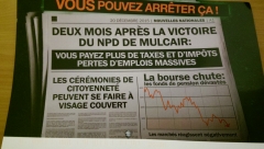 Publicité des conservateurs reçue par la poste...