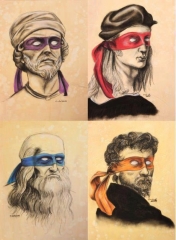 Renaissance Mutant Ninja Painters