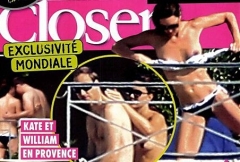 Kate Middleton topless seins nus magazine Closer