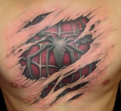 Tatouage spiderman