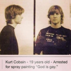 Mug shot de Kurt Cobain