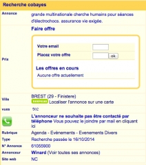 Je peux toucher la prime si le cobaye est amené inconscient ?