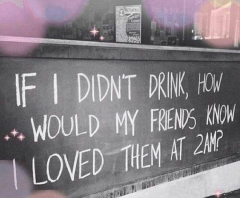 "Je ne crois pas aux vertus de l'alcool."