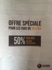 Cage aux sports Boston