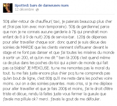 Les temps sont durs...