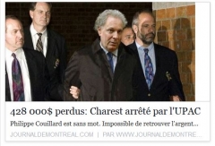 428 000$ perdus: Charest arrêté par l'UPAC