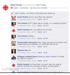 Pendant ce temps, sur la page Facebook de la SRC...