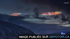 En Norvège, des nuages irisés aux couleurs de l'arc-en-ciel