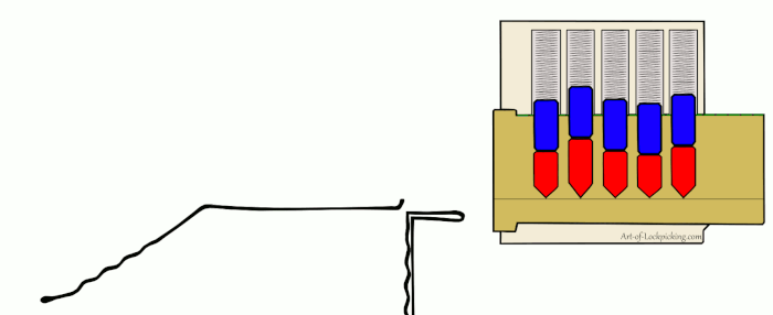 How to pick a lock with two bobby pins