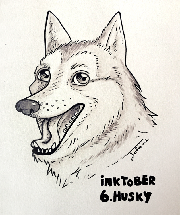 inktober_husky.png